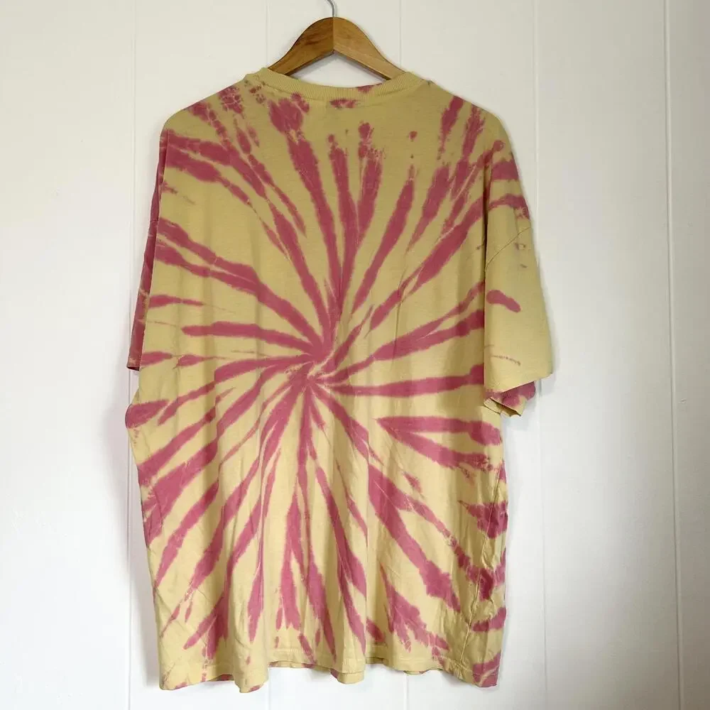 H&M Divided Care Bears Tie Die Colorful Graphic Short Sleeve T-Shirt Men's XL - Picture 2 of 4